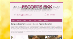 Desktop Screenshot of escortsbkk.com