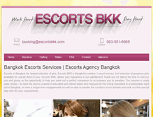 Tablet Screenshot of escortsbkk.com